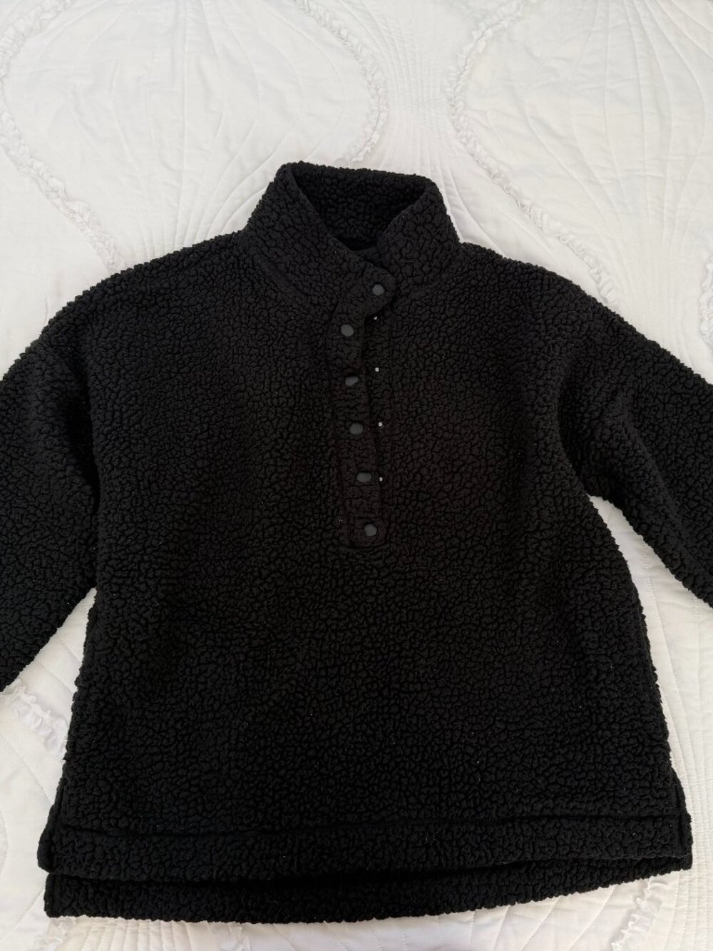 Aerie Sherpa Quarter Snap Sweatshirt